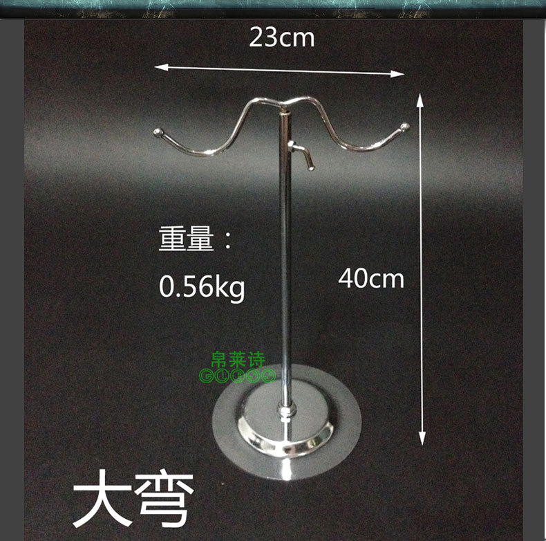 【 Durable 】 Metal bag hanger, four-hook bag display stand, handbag bag display stand pic 15