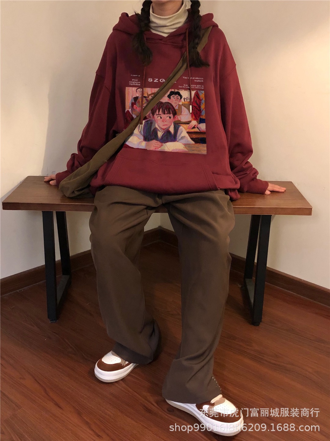 新款女士卫衣2023春季韩版设计感时尚小众圆领宽松女装休闲上衣详情35