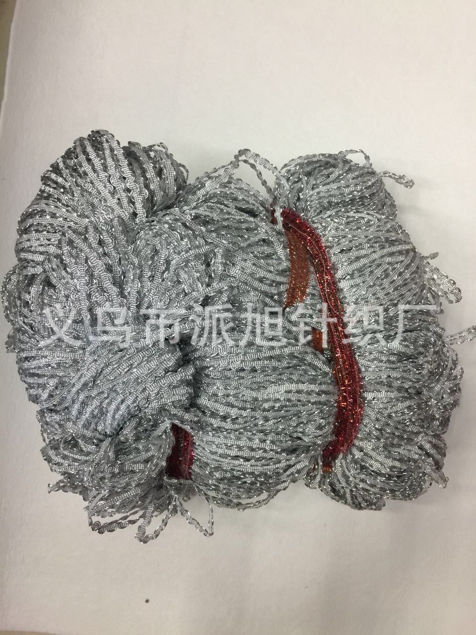 Factory direct sales of 0.6CM wide ethnic clothing accessories with silver middle-curved lace and cored wire pic 7
