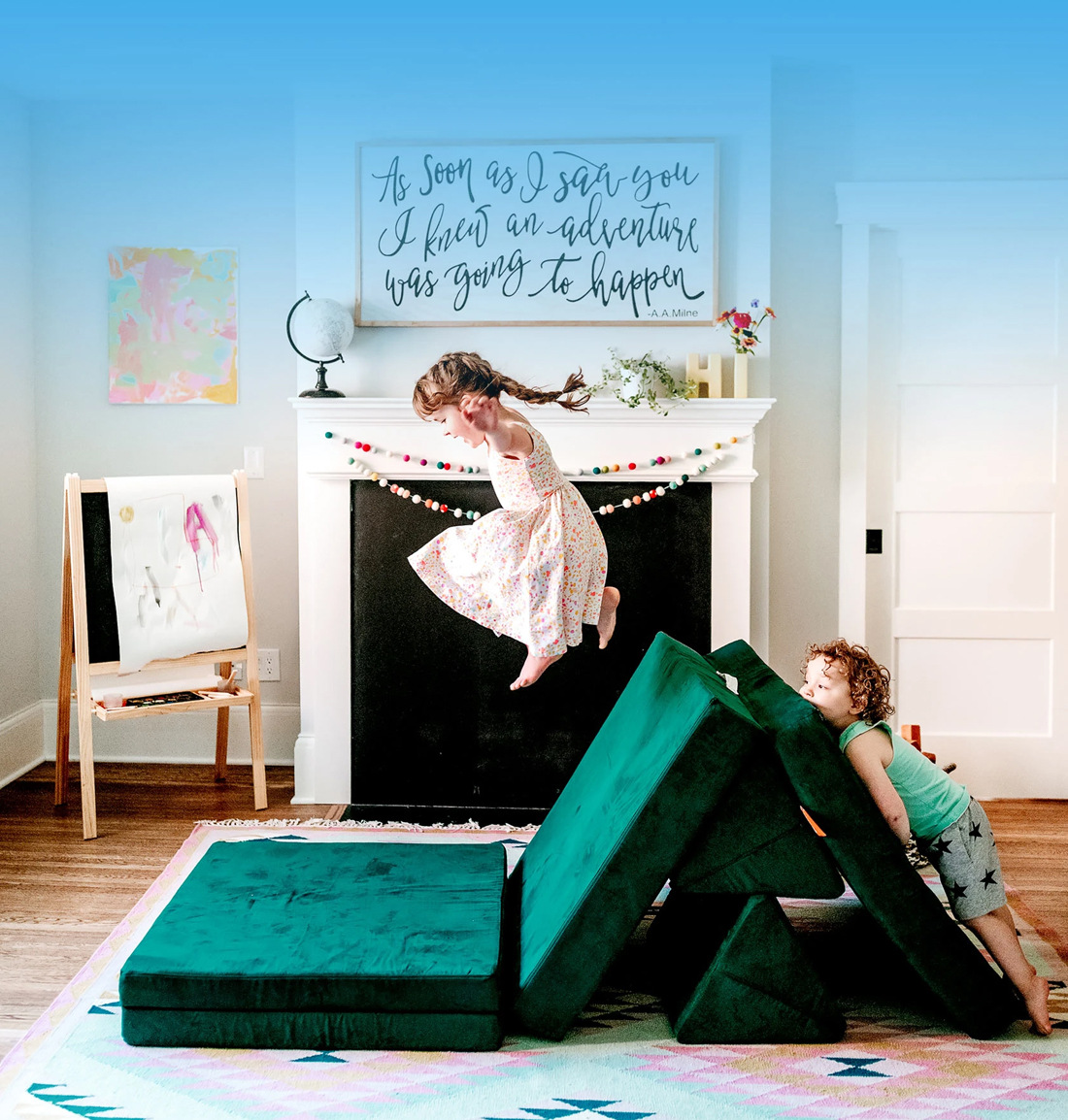 高回弹记忆海绵客厅儿童房宝宝爬行垫 早教家用软体游戏爬行垫详情17