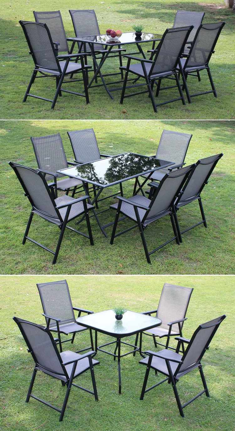 野人谷户外桌椅组合庭院阳台桌椅休闲室外桌椅户外咖啡桌椅折叠款详情7