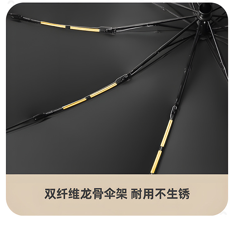 雨伞折叠伞反向双骨反光条晴雨伞加固抗风暴加厚黑胶雨伞自动大号详情18