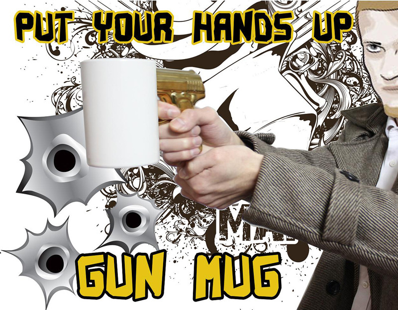 Mugs, creative mechanical ceramic cups, coffee cups, gifts for male colleagues, and color boxes for foreign trade pic 2