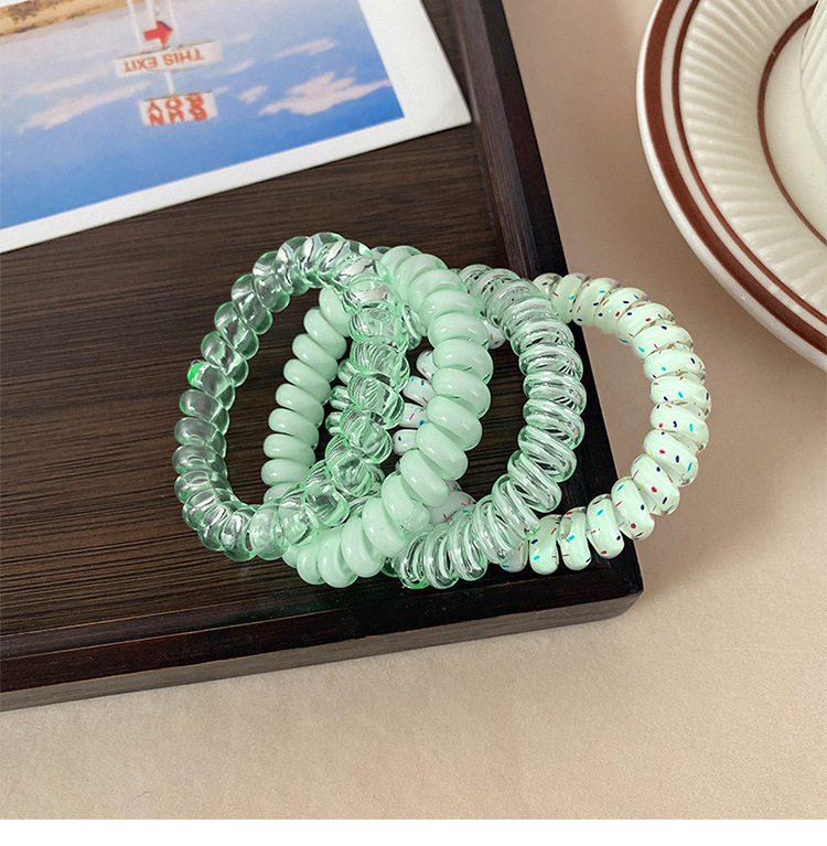 High-quality Korean-style grape coconut polka dot hair bands, fresh and versatile hair ties, hair lanyards, hair accessories, headwear, rubber bands and phone rings pic 6