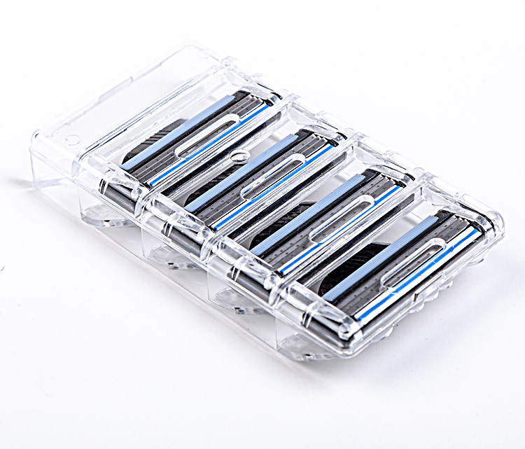 跨境外贸三层刀片手动剃须刀男刮胡刀吉利锋束3层刀头刀架工厂价详情2