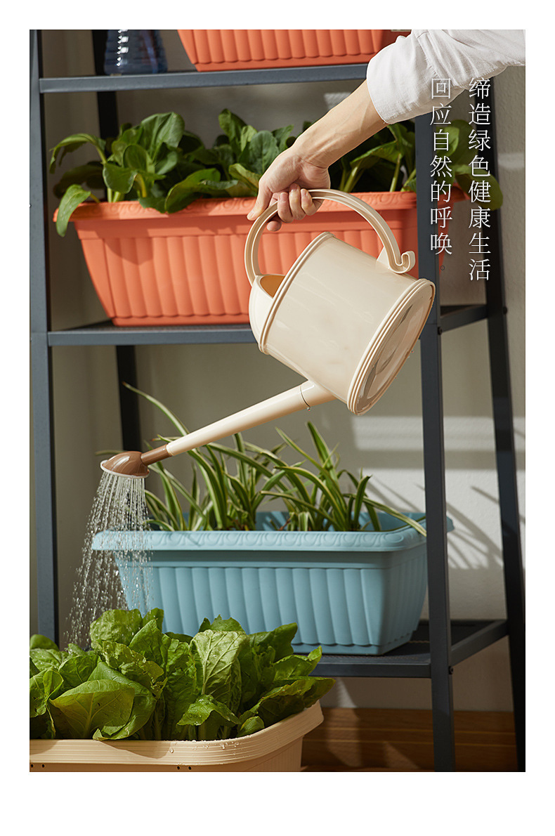 New rectangular planting flowerpots, vegetable POTS, home gardening, balcony flowerpots, thickened resin quantity, original manufacturer pic 11