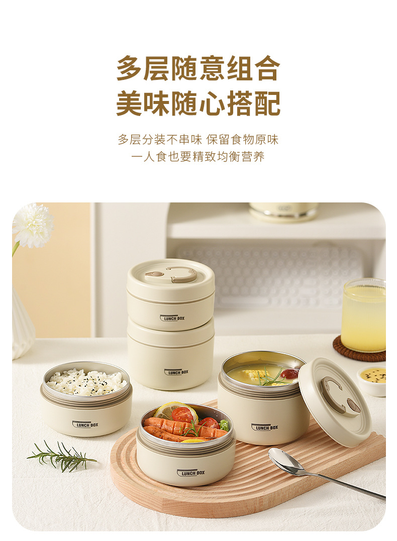 日式保温饭盒上班族便携带饭午餐盒带盖汤碗简约汤盒微波炉便当盒详情4