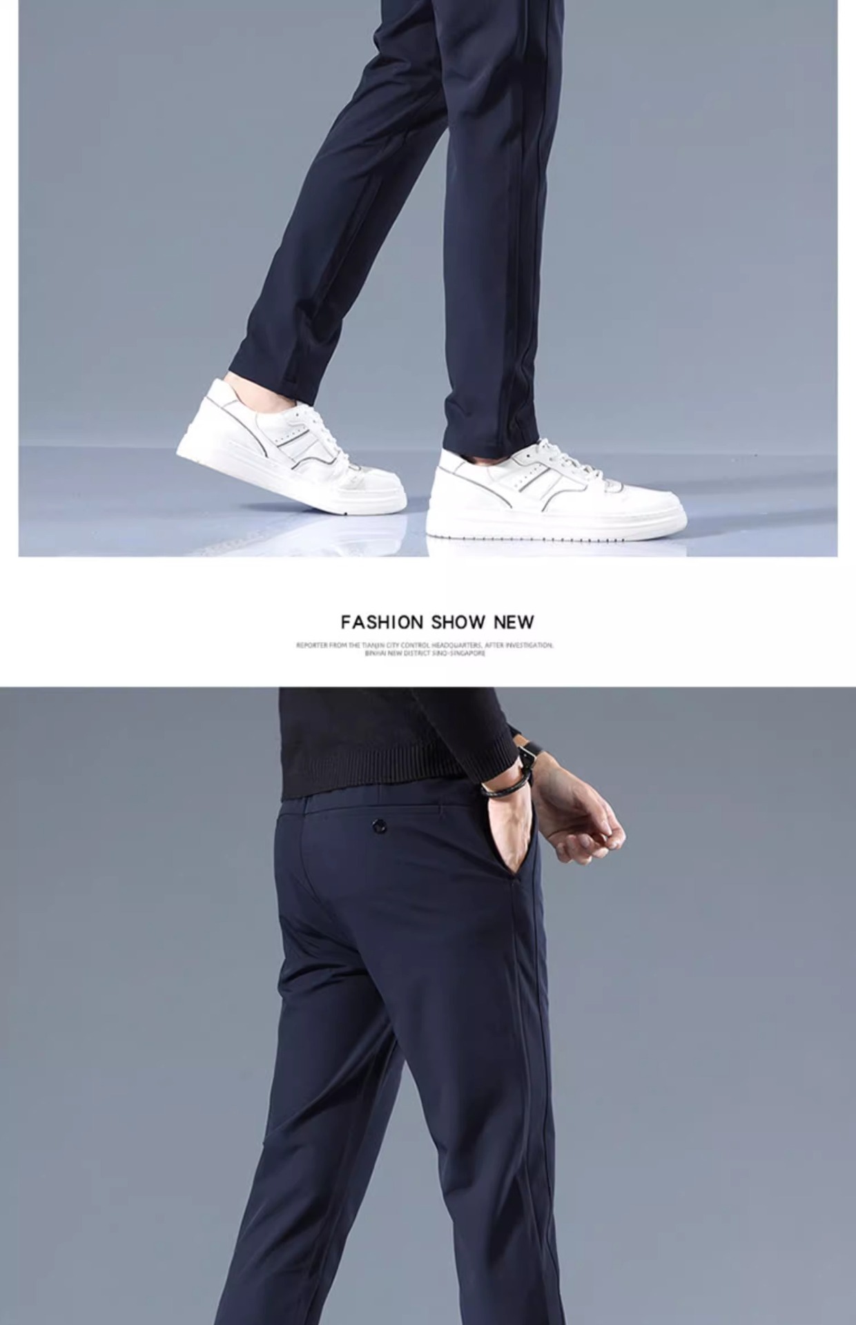Ice Silk Pants Men 2024 New sporty loose straight-leg business trousers Summer thin quick-drying Casual Pants men pic 25