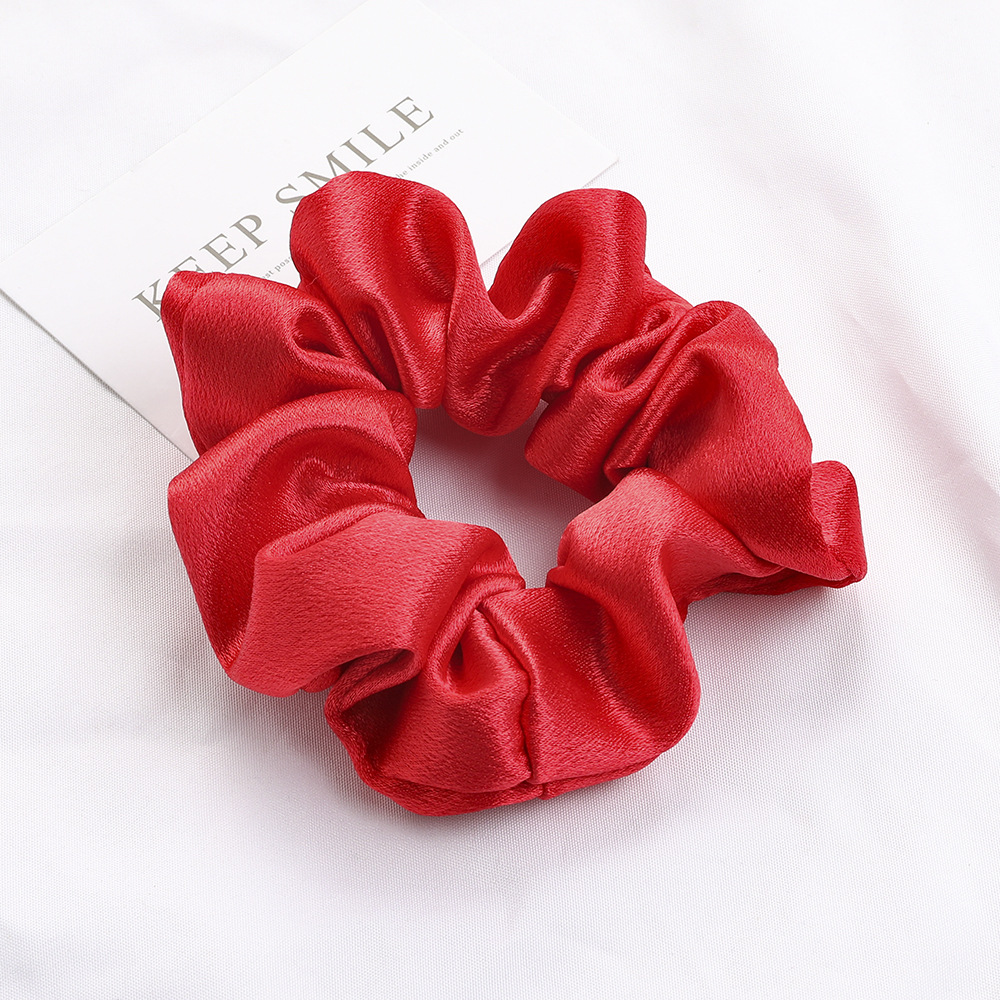 Qiyue Simple Large Intestine Hair Tie ins High-end Style Hair Tie Tie Ponytail Large Intestine Hair Tie Wholesale pic 32