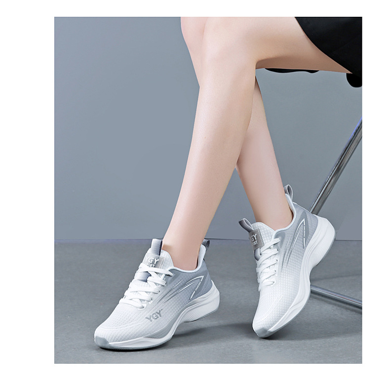 新款男女飞织网面鞋透气轻便跑步防滑运动鞋软底广场舞鞋健身鞋详情23