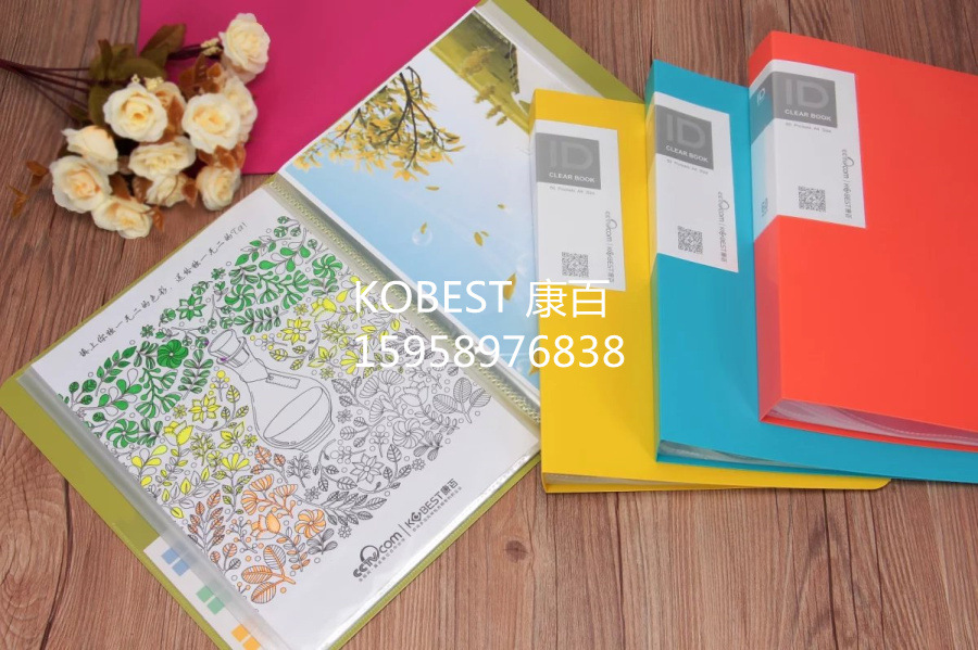 Kangbai A4 document book 20-page transparent insert bag, drawing album holder, engineering drawing album poster collection A4320 pic 32