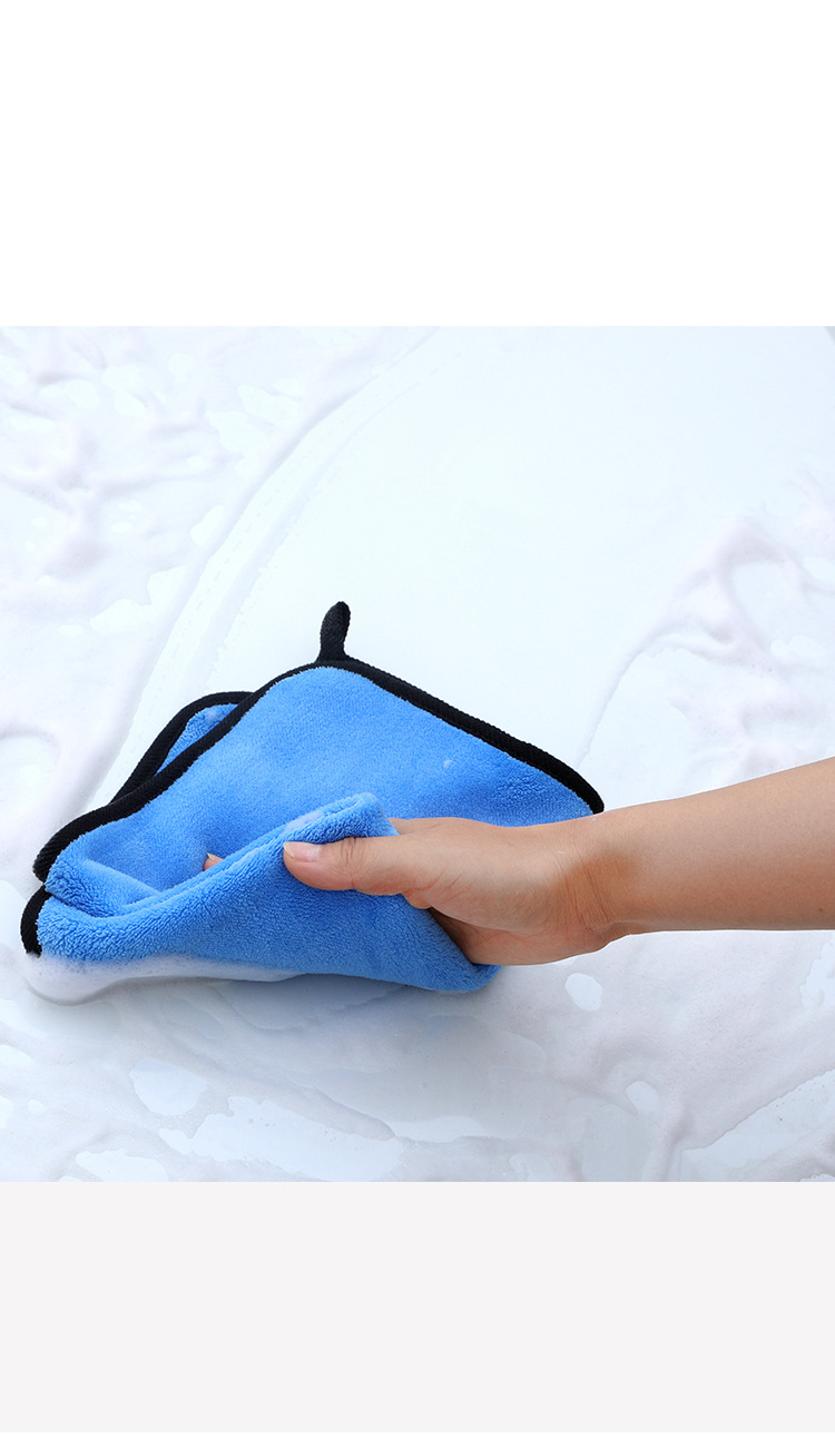 热卖现货高密洗车毛巾珊瑚绒双面加厚擦车巾吸水擦玻璃清洁巾详情5