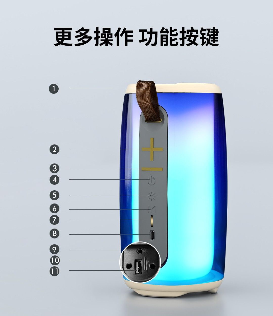 K9话筒音响一体麦克风家用户外便携式小音响无线套装蓝牙音箱详情19