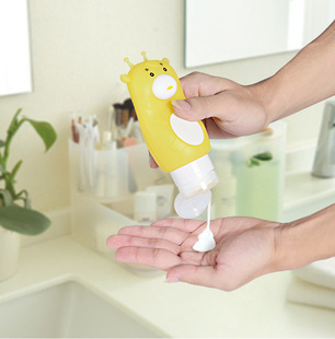 New strapping leak-proof silicone dispensing bottle portable home and travel set for facial cleanser, cosmetics and lotion storage bottle pic 8