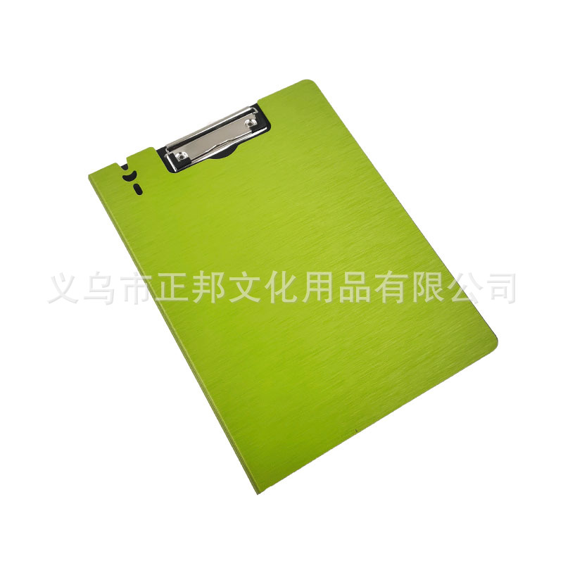 Factory direct sales of A4 foamed PP brushed texture writing board clips, vertical opening color double-opening plastic file folders, customizable pic 9