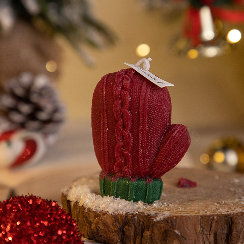 圣诞手套香薰蜡烛伴手礼ins创意家居摆饰套装拍摄道具节日礼品详情2