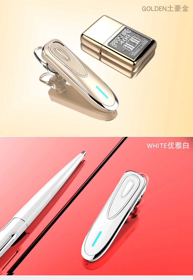 Private mold Qualcomm CSR chip fast charging ultra-long standby K1 stereo wireless Bluetooth headphones ear-hook style pic 18