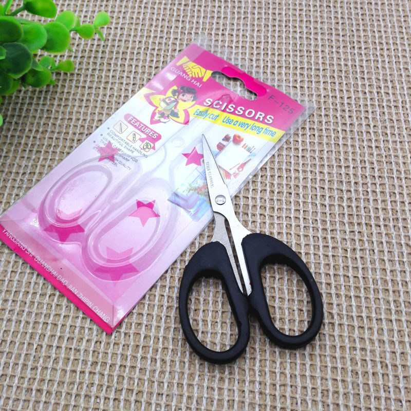 E1223 120 scissors, office scissors, hand scissors, art scissors, Yiwu 2-yuan 2-yuan store wholesale pic 5
