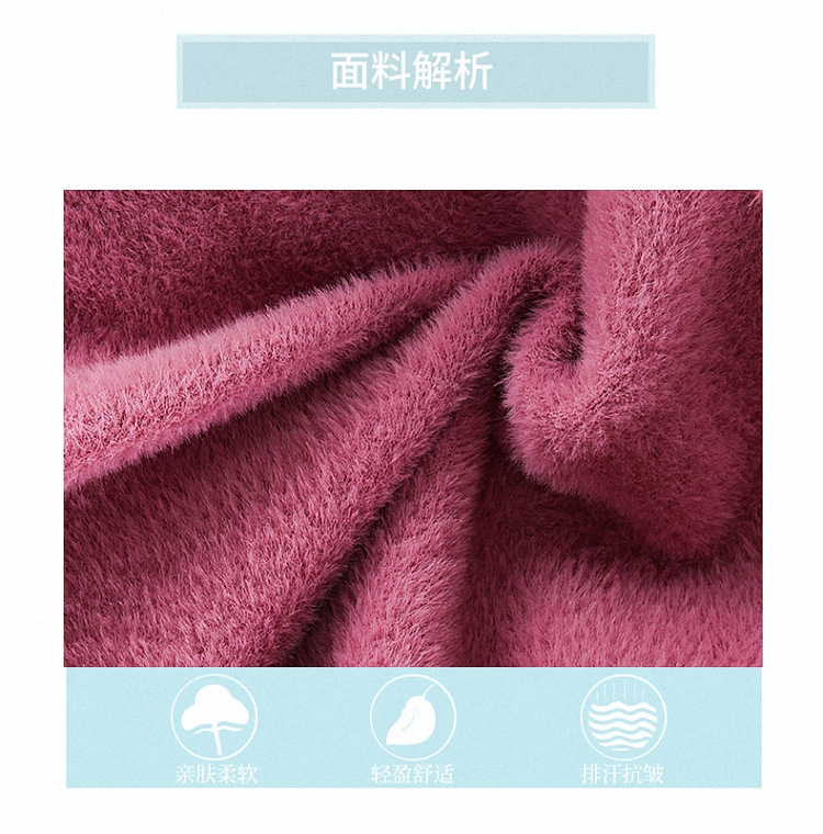 Warm tops for middle-aged and elderly people in autumn and winter: sweaters for grandmothers with fleece, cardigans for mothers, winter coats, and base coats for the elderly pic 6