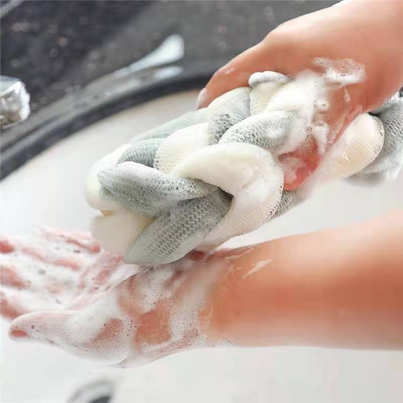Foaming net for household bath scrubbing towels pic 1