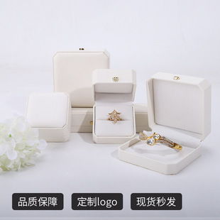 Wholesale of rounded corner jewelry boxes, velvet necklace boxes, jewelry ring boxes, stud boxes, bracelet and bangle boxes, and jewelry packaging boxes pic 7