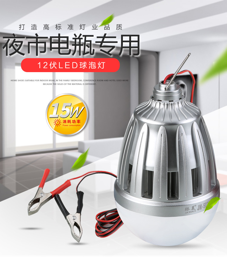 12V night market battery bulb lamp LED low-voltage street lamp pic 1
