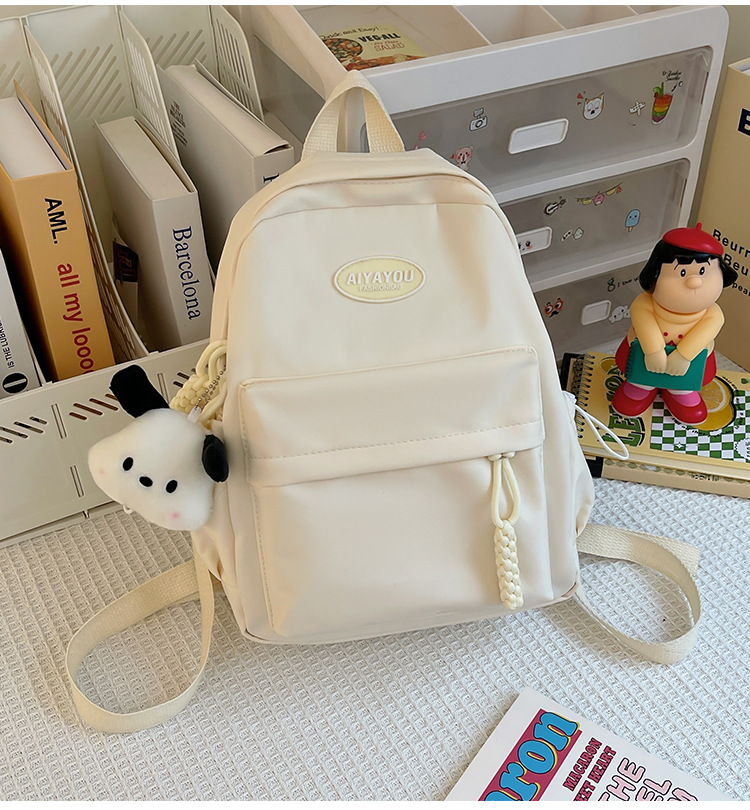 书包男高中生日系简约大容量新款双肩包女初中大学生百搭电脑背包详情26