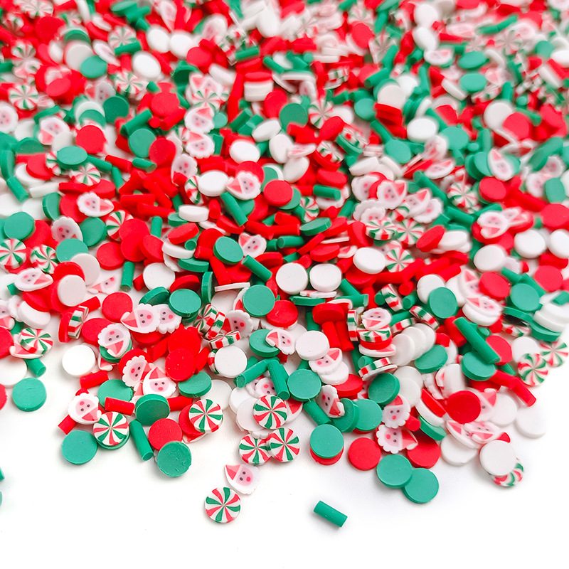 Christmas soft clay 3-gram set, nail art slices, creative combination, DIY packaging, cross-border Guka party decoration accessories pic 16