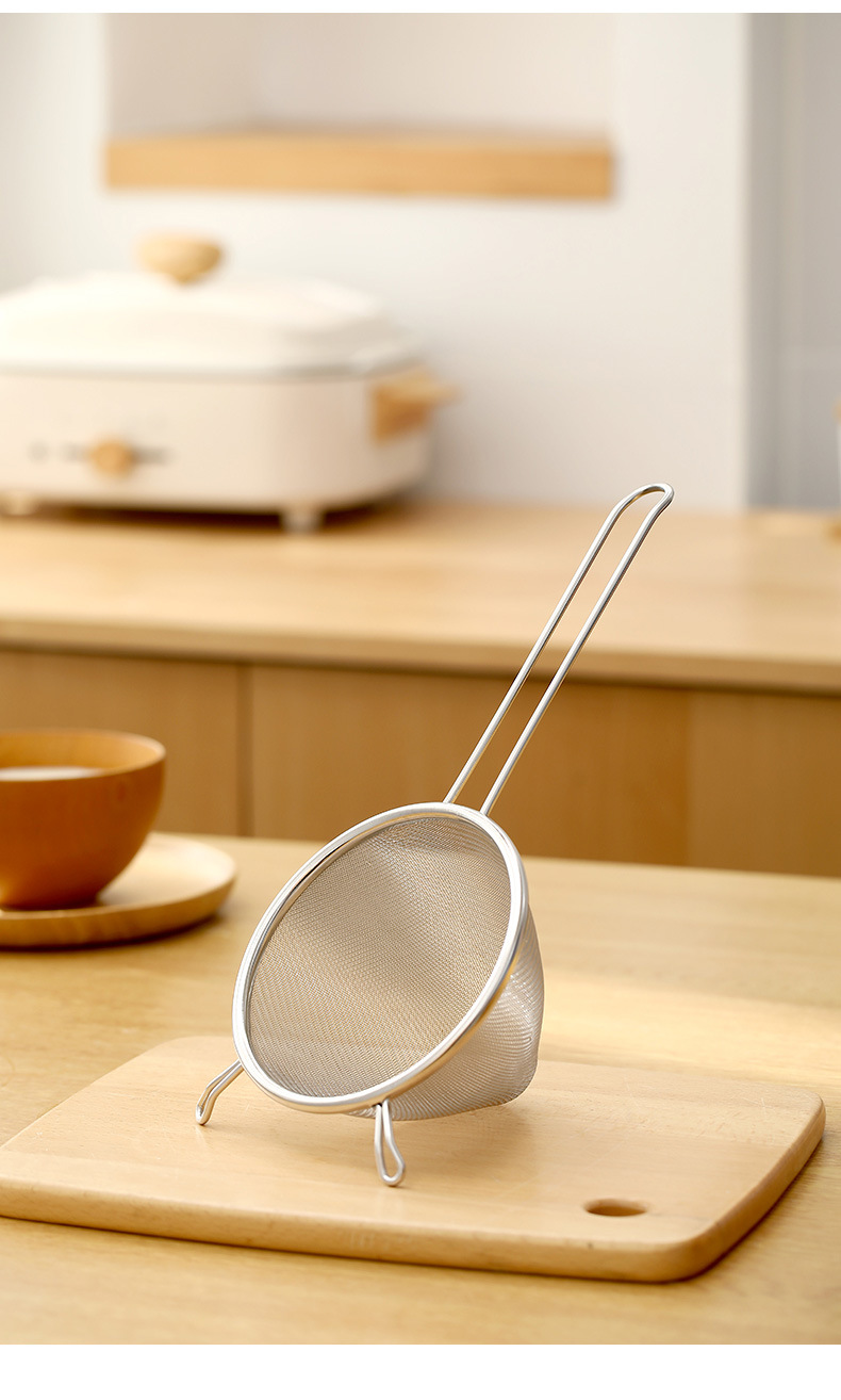 FaSoLa stainless steel soy milk and juice filter screen, household kitchen filter spoon, ladle, hot pot oil separator, strainer pic 13