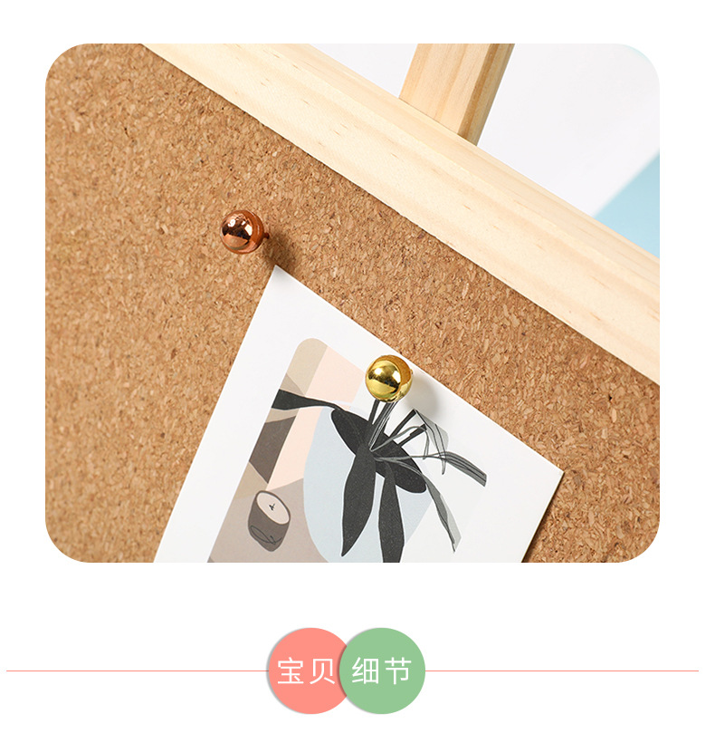 Cross-border direct power supply, rose gold-plated Earth nail box set, cork board imitation gold picture nail, InS-style photo wall nail pic 4