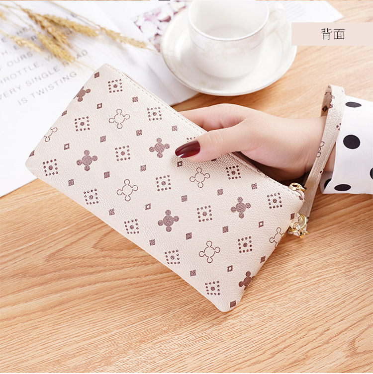 2021新款时尚印花女包手拿包手机包女士零钱包手拎包包买菜包包详情12