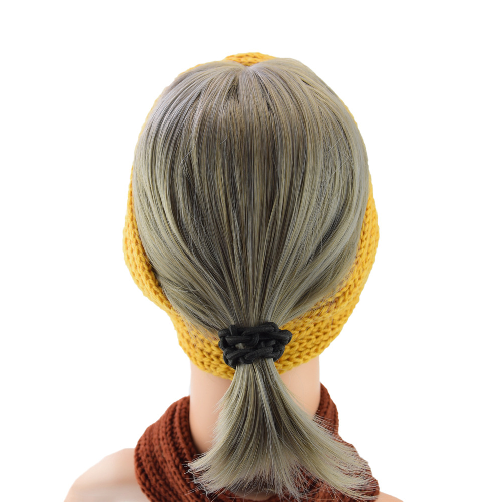 European and American knitted cross-wool hair bands, ear-protecting headbands, hand-woven headbands, flat, fashionable and warm autumn and winter hair accessories pic 21