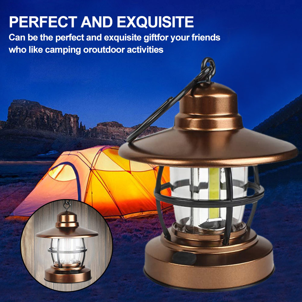 Direct sales from the manufacturer of LED retro camping tent lights, cross-border battery type camping portable emergency lights and outdoor lighting fixtures pic 8