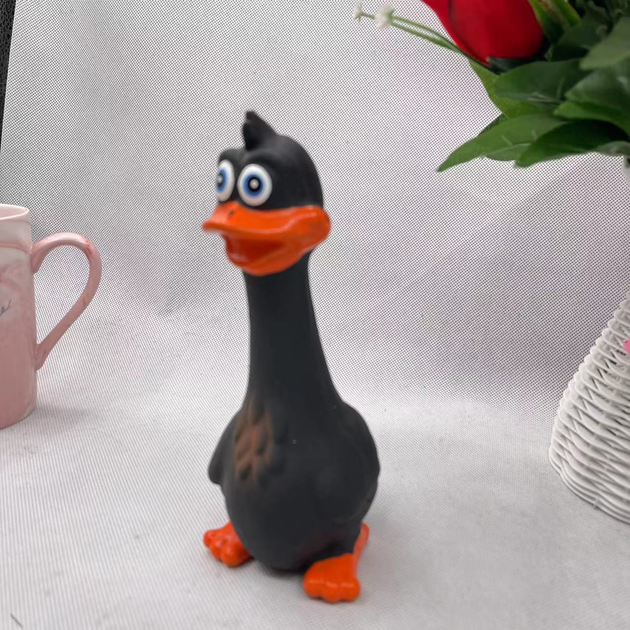 Latex self-heating, strange sound duck teeth grinding and cleaning, stress-relieving wonder dog toy pic 4