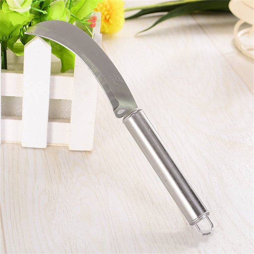 All-steel handle pineapple knife, curved knife, stainless steel peeler, eye remover, fruit knife, banana and melon knife, two-yuan supply pic 6