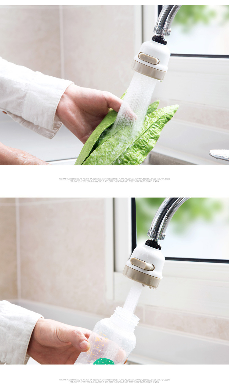 Faucet booster, shower head splash preventer, filter nozzle, household tap water, kitchen water filter, nozzle, water-saving device, universal pic 7