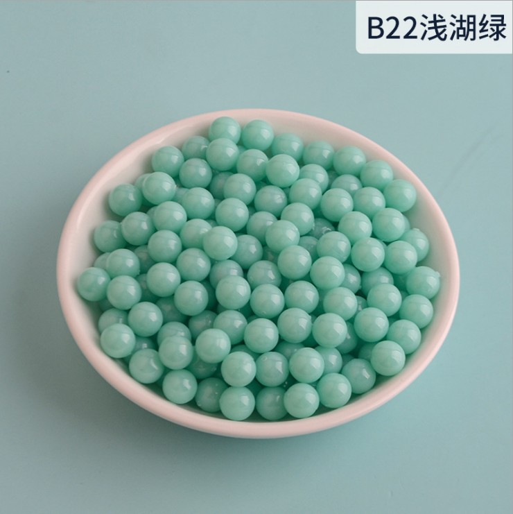 The manufacturer sells candy bead-shaped small acrylic beads, round beads without holes, and benzene-transparent solid color beads as DIY jewelry accessories pic 10
