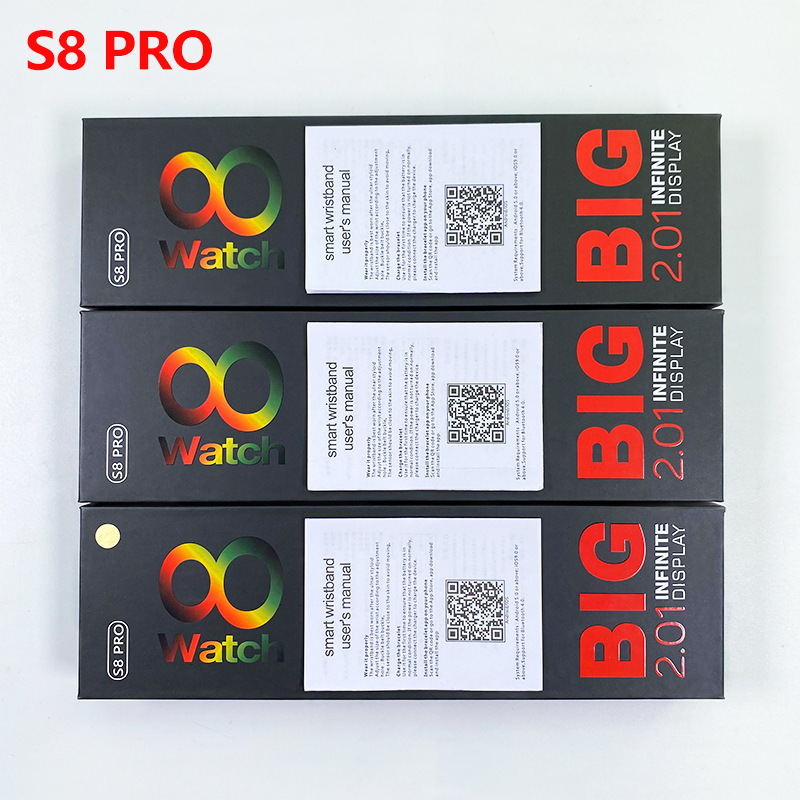 跨境TK新款S8 Pro蓝牙通话手表 大屏运动计步信息提醒手环工厂详情5