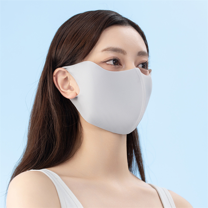 无痕一体防晒口罩防紫外线夏季冰感面罩薄款遮阳护眼口罩批发详情9