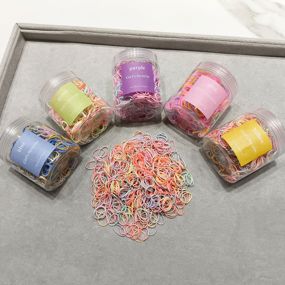 一次性扎头发彩色皮筋圈儿童发圈头饰高弹力橡皮筋发绳饰品批发详情3