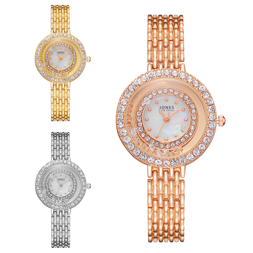 Aliexpress best-selling alloy steel mesh strap diamond-encrusted versatile watch, fashionable starry sky water diamond casual wristwatch pic 11