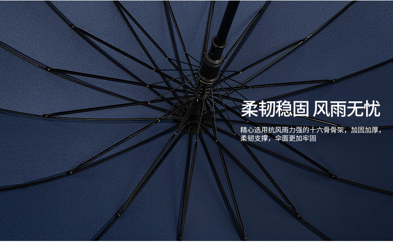 Long-handled 16K automatic rainbow umbrella, advertising umbrella, insurance advertising umbrella, custom logo manufacturer, wholesale in stock pic 6