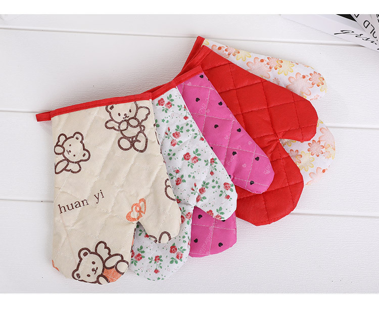 Non-woven fabric microwave gloves for foreign trade, high-temperature resistant baking gloves, heat-insulating and anti-slip gloves pic 14