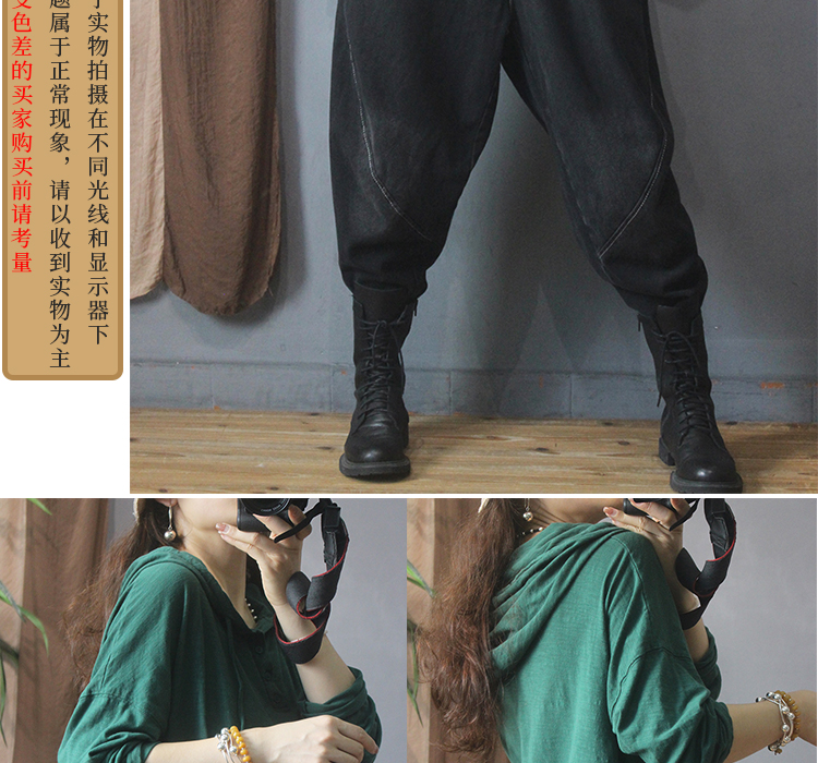 Nueva camiseta de manga larga con capucha mujer 2022 retro holgado commuter button legging pic 8