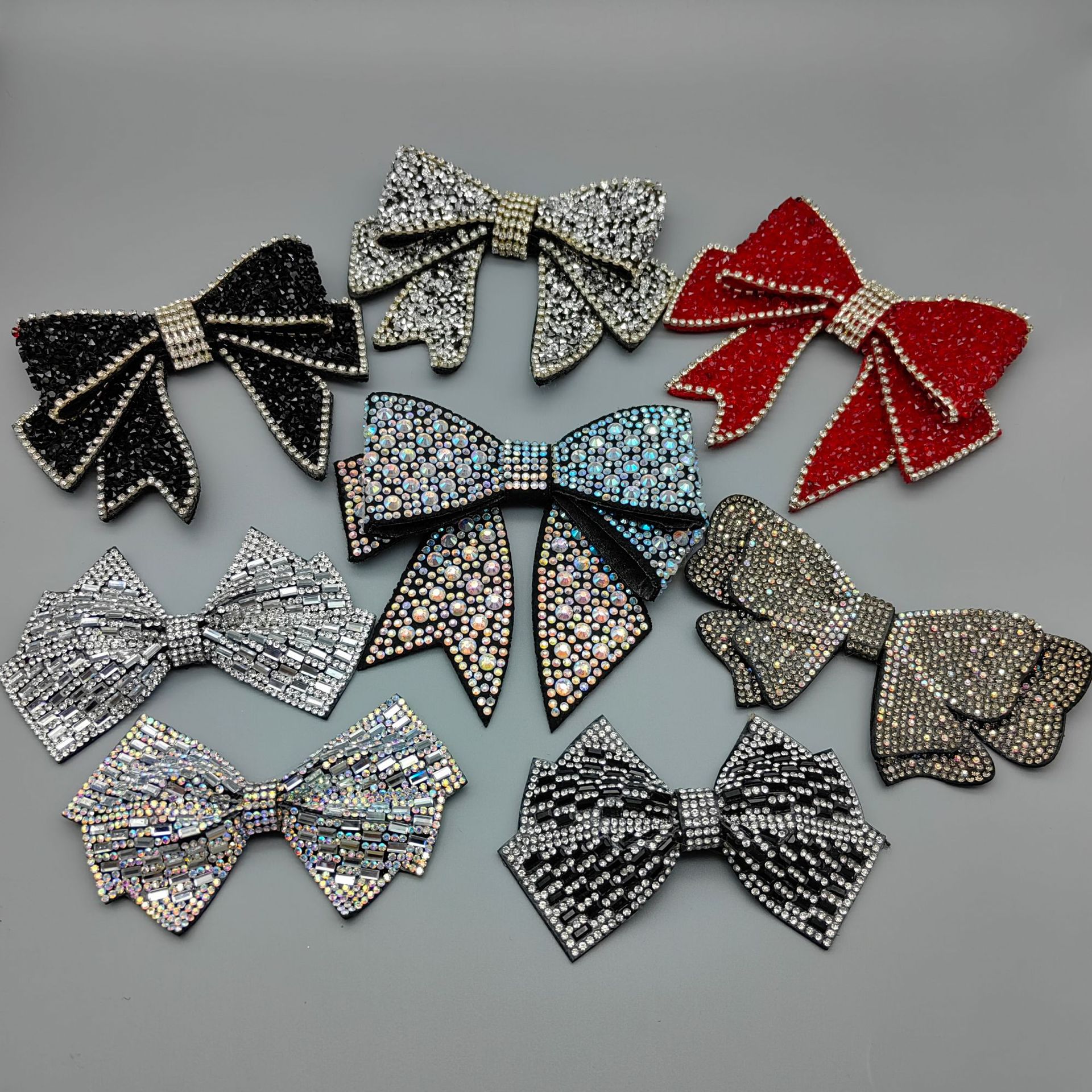 新款蝴蝶结配件手工半成品材料饰品手缝一字鞋花 凉鞋拖鞋diy配饰详情4