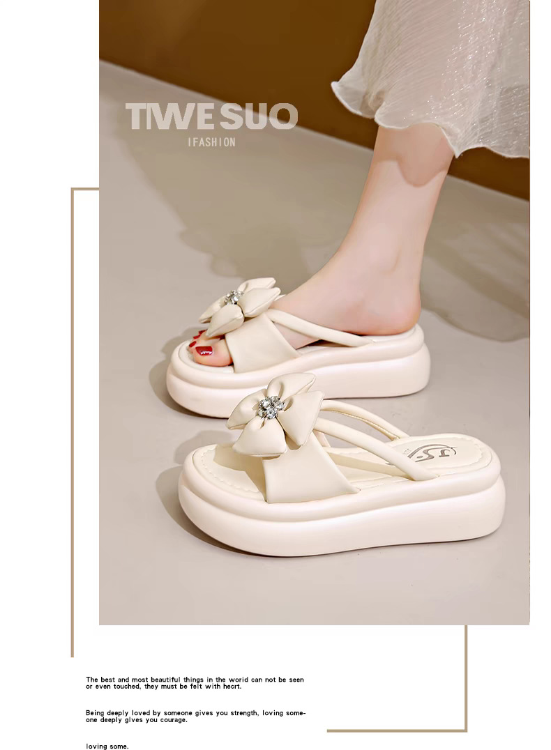 小香风厚底凉拖鞋女夏季外穿2024新款松糕气质增高仙女海边沙滩鞋详情16