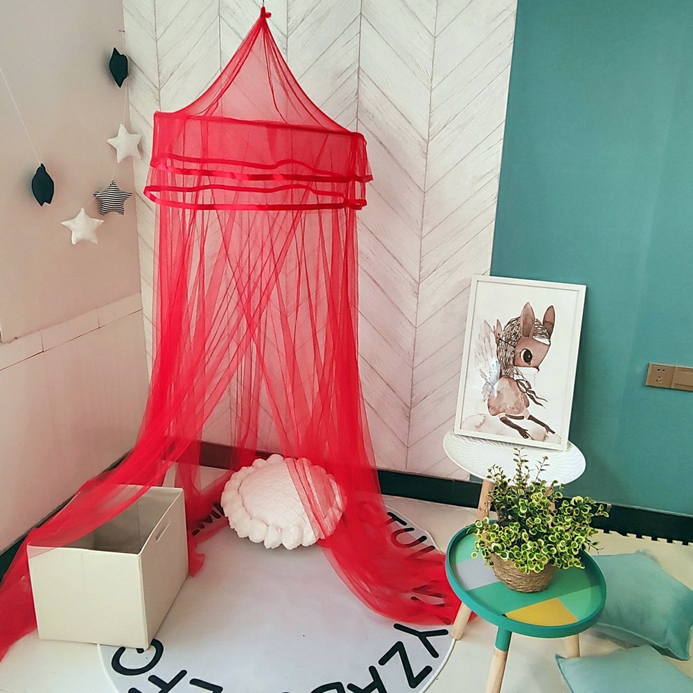 厂家直销小圆顶成人吊挂蚊帐 吊顶公主折叠钢丝蚊帐详情7