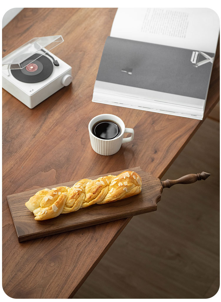 创意木质中古菜板 法式复古实木面包甜点水果牛排砧板 双面熟食厨详情8