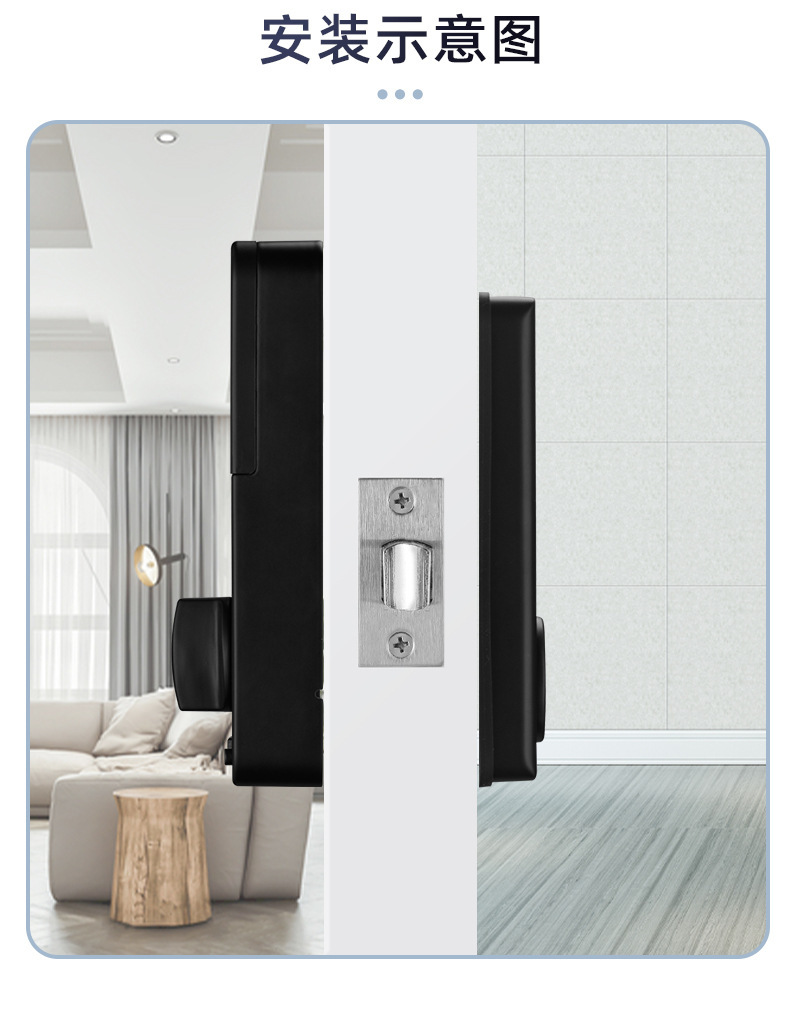 Tuya Smart All-in-One Lock Bluetooth Fingerprint Password Card Swiping Smart Lock pic 4