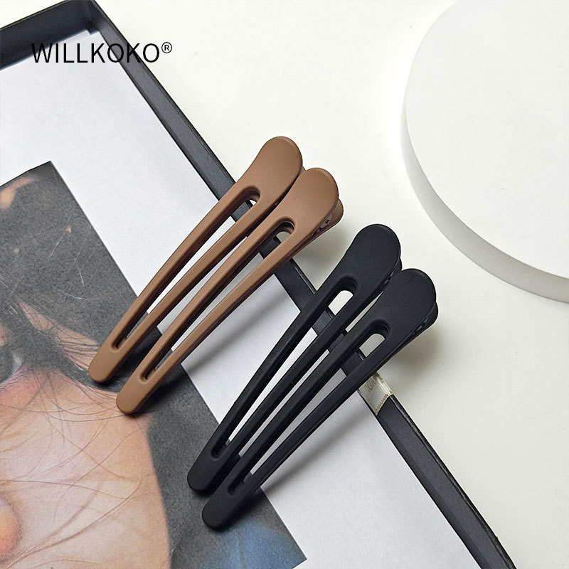Hairpins for women: Seamless bangs on the forehead, a perfect tool for organizing loose hair at the back of the head, a one-line duckbill clip, hairpin clips, and headwear pic 7